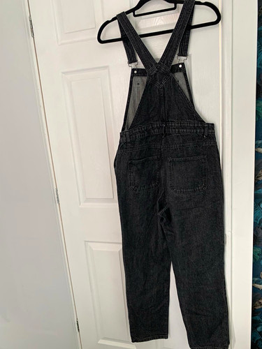 Boohoo black denim - black, dungarees