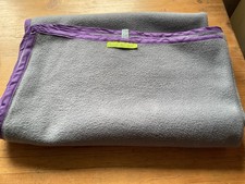 Pet fleece blanket with border, hand-sewn