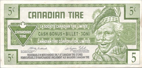 Vintage canadian tire money - canadian,