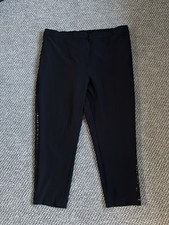 Very Black Sequin Trousers Size 22 New Without Tags Elasticated Waist Smart Wear