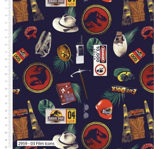 100 cotton fabric jurassic - 100%,