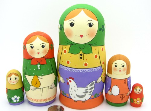 Russian nesting dolls - nesting,
