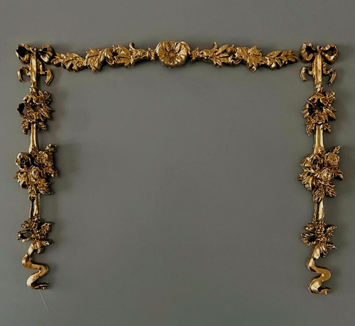 Set applique ornate resin - of,