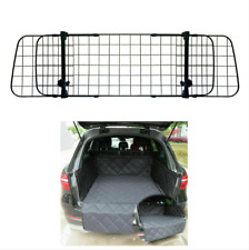 FITS SKODA FABIA ESTATE - Quilted HD Car Boot Liner With Mesh Dog Headrest Guard