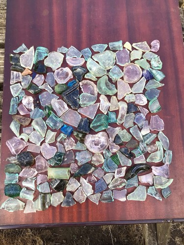 Mixed broken glass metal - mixed,