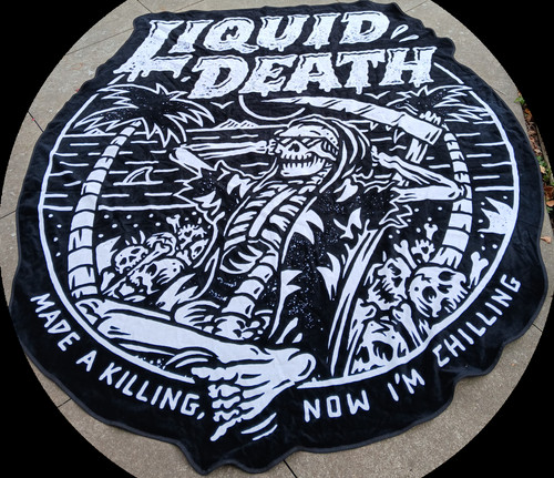 Liquid death skeleton - liquid, beach