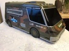 1991 Mico Machines Military Super Van Fold Out Play Set with some action toys
