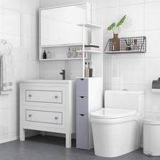 54" Tall Bathroom Linen 2-Tier