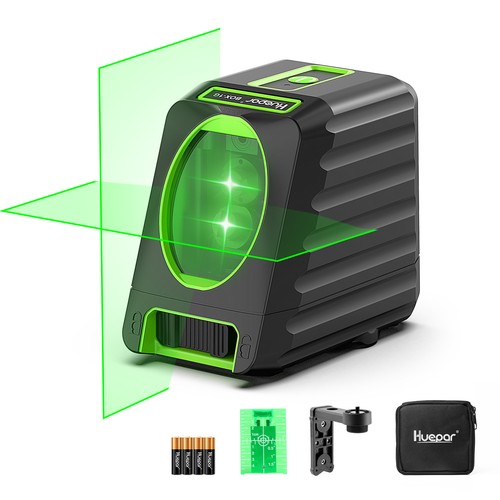 Huepar box green beam - green, cross