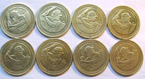 Baseball sport brass coin - baseball,