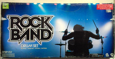 BOXED XBOX 360 WIRED ROCKBAND DRUM SET COMPLETE WITH STAND, PEDAL & DRUM STICKS