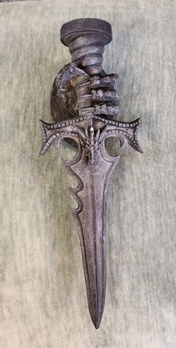 Gothic dagger candle - candle, holder|