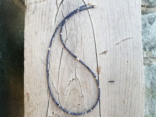 Blue sapphire faceted round - sapphire,