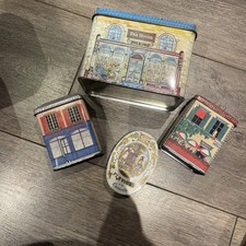 Tea Caddy Tins X 4