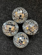 Small silver mirror ball