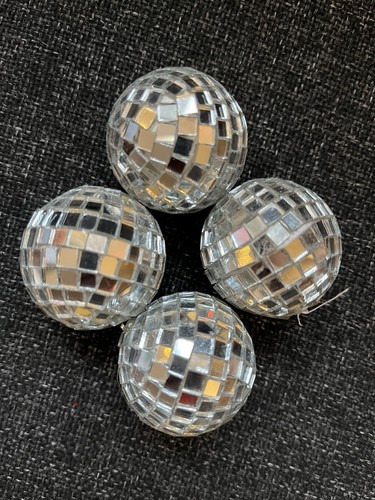 Small silver mirror ball