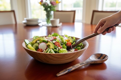 New large wooden - wooden, salad