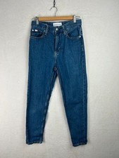 Calvin Klein Womens Blue Mom