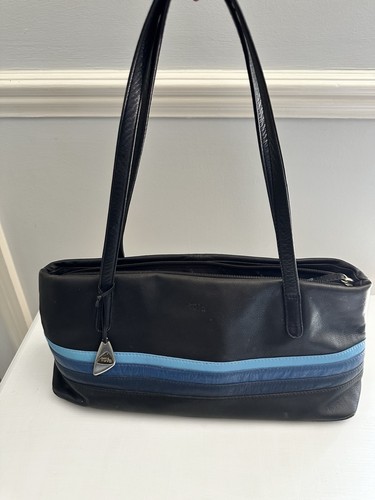 Tula black leather - tula, striped