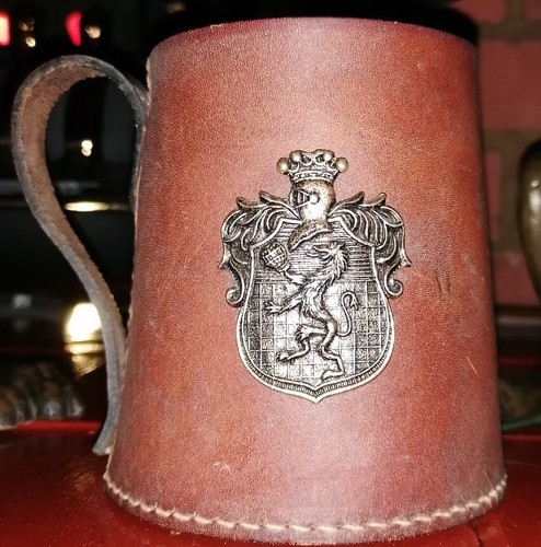 Vintage leather real - real, cup