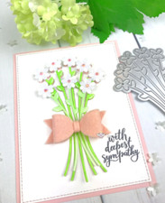 Flower Bouquet Bow Metal
