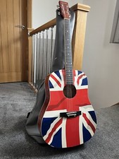chantry acoustic Union Jack Great Britain Sign Pub Bar Man Cave Wall guitar