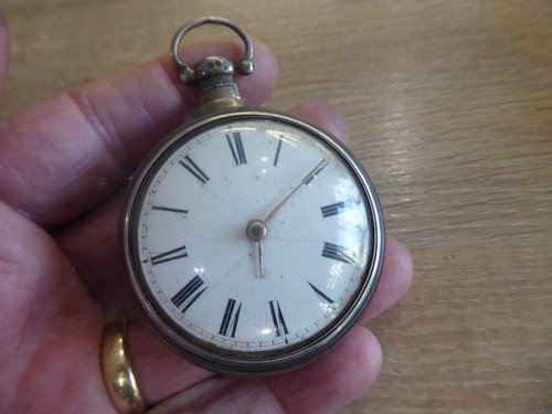 Good silver fusee verge - silver, pair
