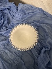 Fenton Silver Crest Milk Glass