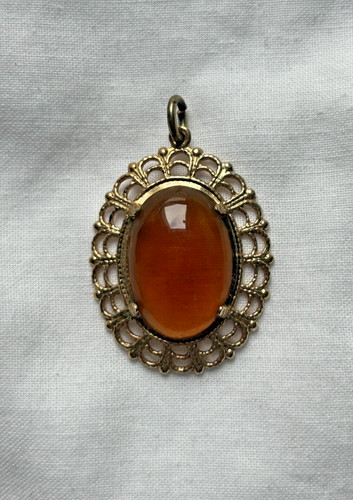 Vintage necklace pendant with - vintage,