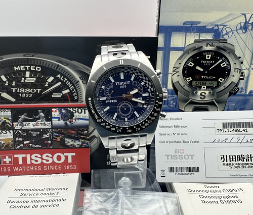 Tissot watch prs - blue, dial