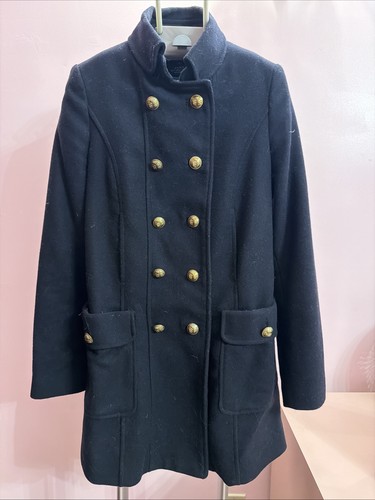 Zara trf navy wool military - navy,
