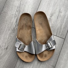 Primark Silver Slip On Shoes / Sandals / Sliders Size 5