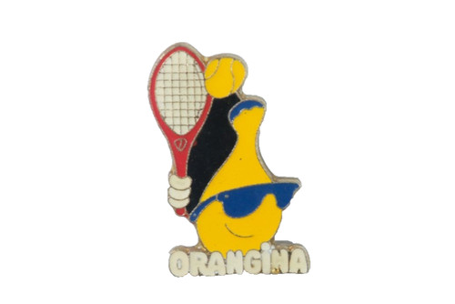 Vintage orangina skiing pin - orangina,