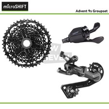 microSHIFT ADVENT 9 speed Groupset Drivetrain Shifter Derailleur Cassette MTB OE