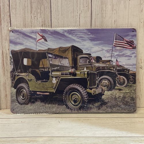 Military vehicles metal - vehicles, sign