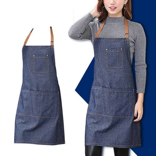 Denim apron twill chef cooking - denim,