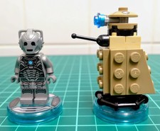 Lego Dimensions Dr Who : Dalek & Cyberman Minifigures *Free Postage*