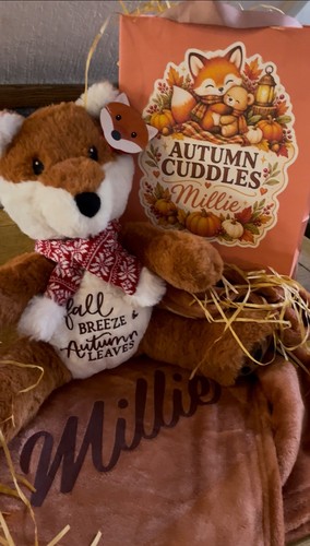 Autumn cuddles teddy bear - bear, &