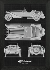Alfa Romeo 6C 1750 Framed Wall
