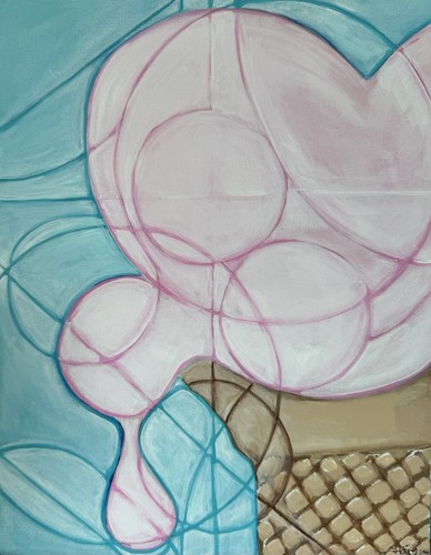 Contemporary pop art painting - contemporary,