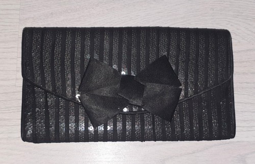 Faith black sequinned - sequinned, clutch