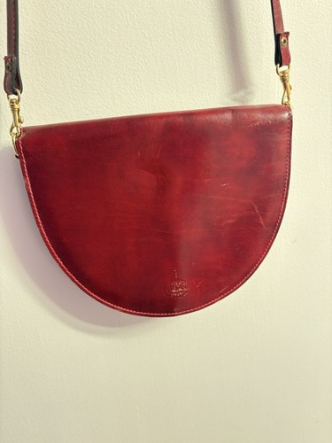 Vintage leather crossbody bag - vintage,