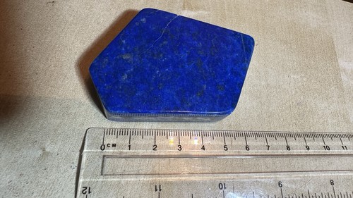 Large polished slab - of, lapis