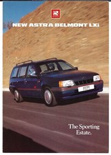 Vauxhall Astra Belmont LXi Estate 1989 UK Market Foldout Sales Brochure