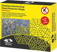 Garden Floating Interlocking Fountain Pond and Fish Protector Rings - Pack of 20