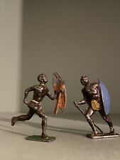 Lead Toy Soldiers. 2 Zulu/ African warriors. One by Johillco ,0ne by Crescent.