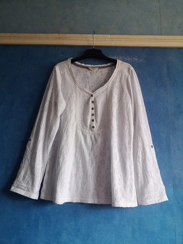 Indigo ivory cotton blend - m&s,