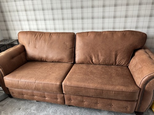Scs leather look seater - look, 4-seater