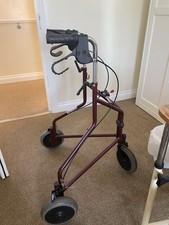 Walker 3-Wheeled Mobility Aid with Bag
