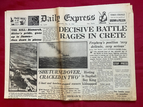 Ww2 newspaper wartime - wartime, copy